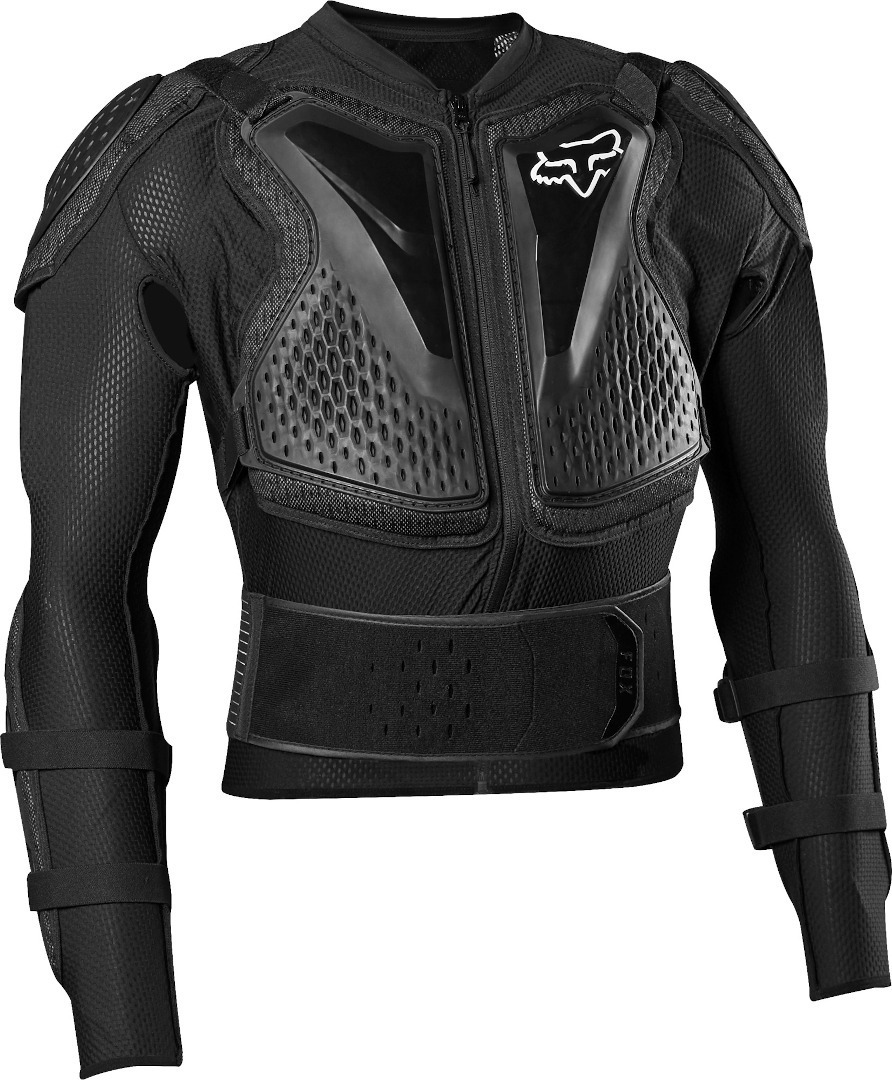 цена Куртка защитная FOX Titan для мотокросса, черный