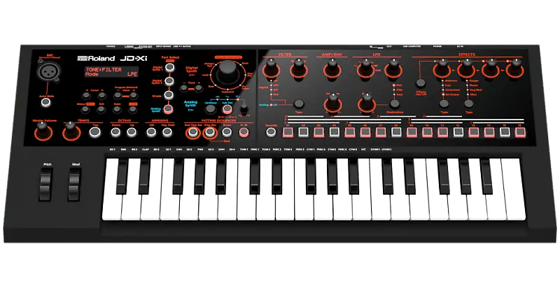 

Интерактивный аналогово-цифровой синтезатор Roland JD-XI JD-XI Interactive Analog/Digital Synthesizer