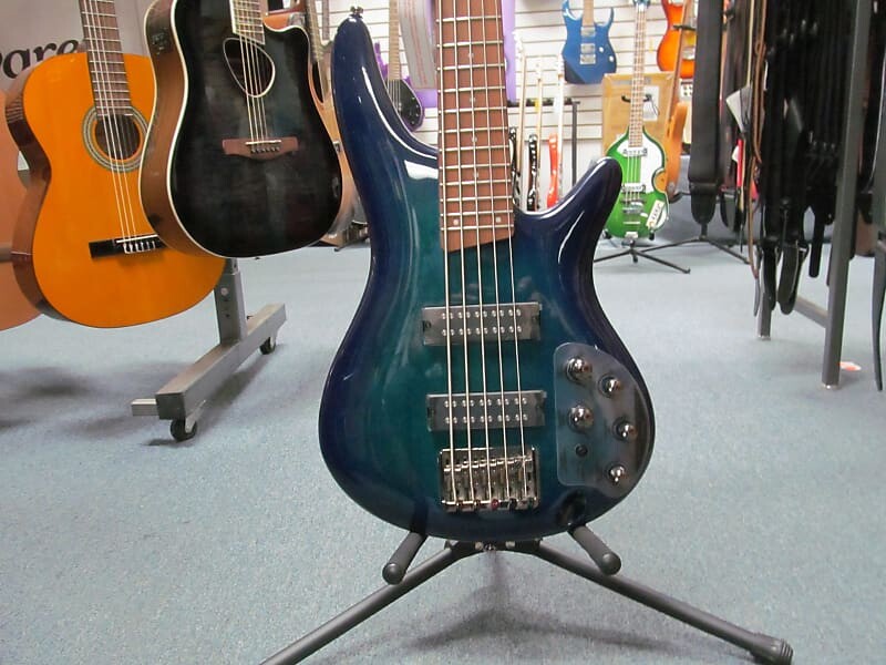 

Ibanez SR375E 5-струнная бас-гитара с сапфировым стеклом синего цвета электрическая бас-гитара SR375E 5-String Bass Sapphire Blue Electric Bass Guitar