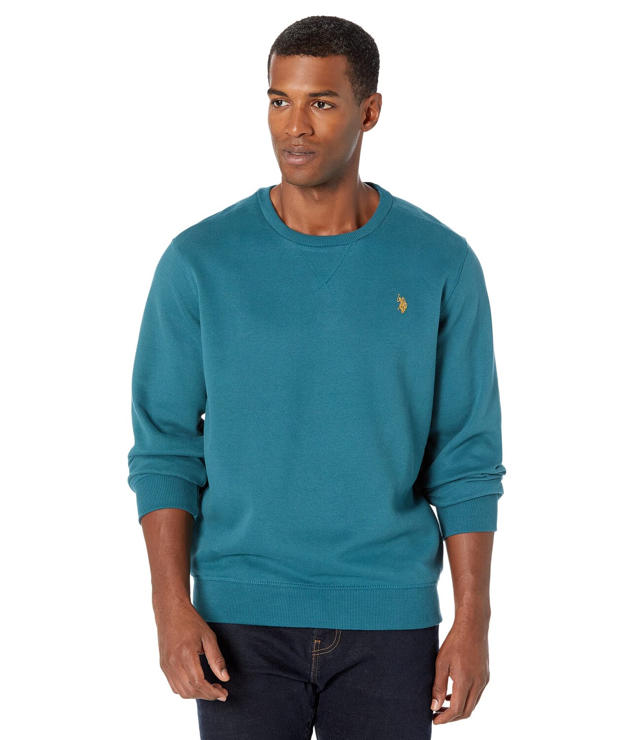 

Пуловер U.S. POLO ASSN., Long Sleeve Popover Crew Neck Fleece Sweatshirt, Синий