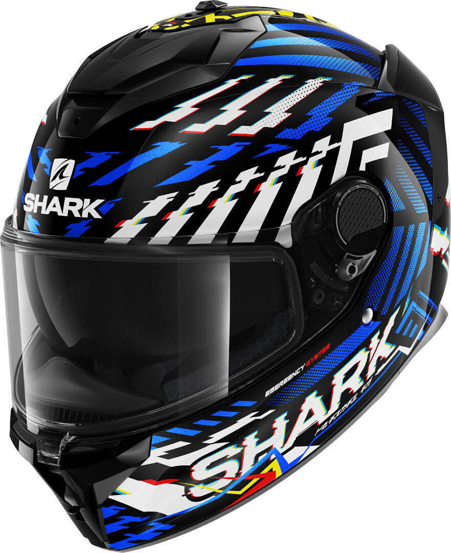 

Shark Spartan GT E-Brake Шлем, черный/синий/белый