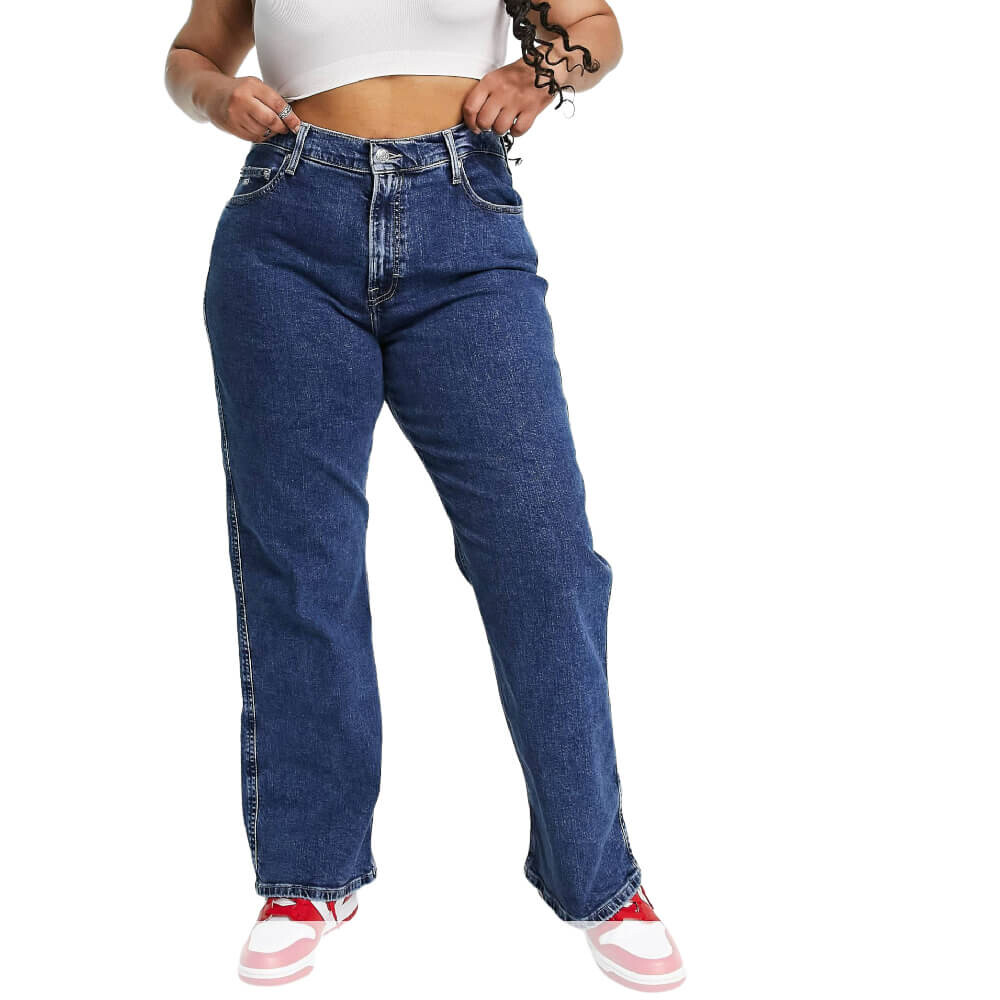 

Джинсы Tommy Jeans Plus Straight Leg, синий