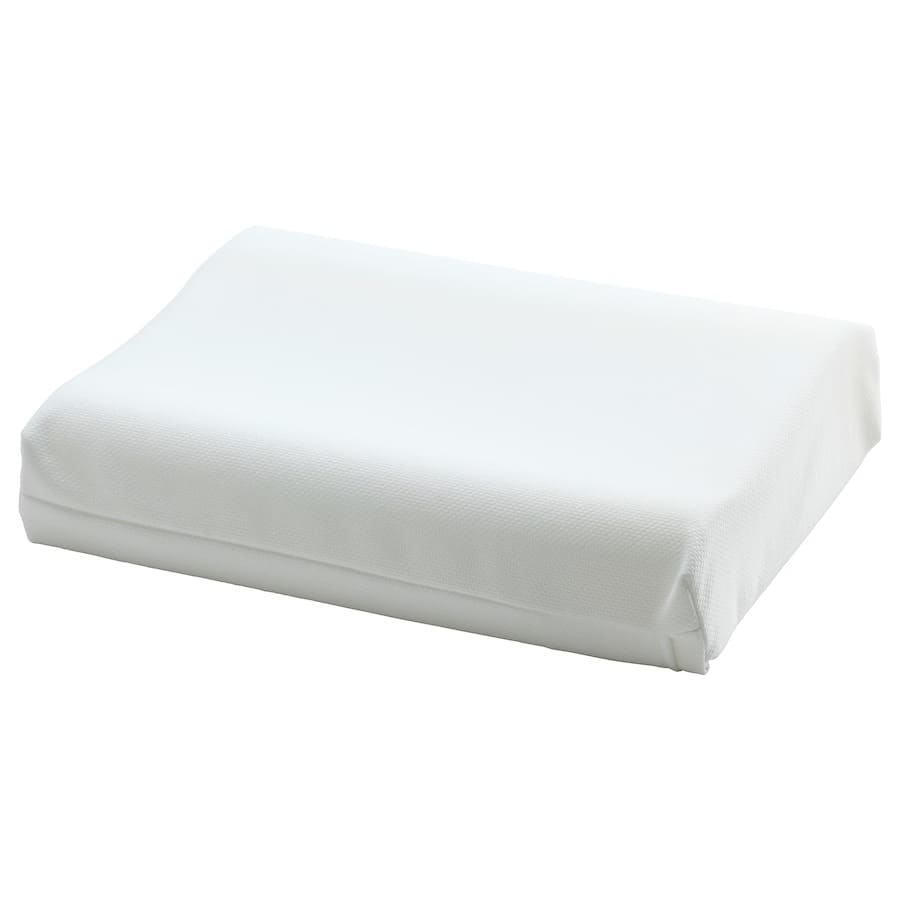 Эргономичная подушка для сна на боку или на спине Papegojbuske IKEA, 33 х 45 см, белый gess подушка kragen массажная для шеи и плеч