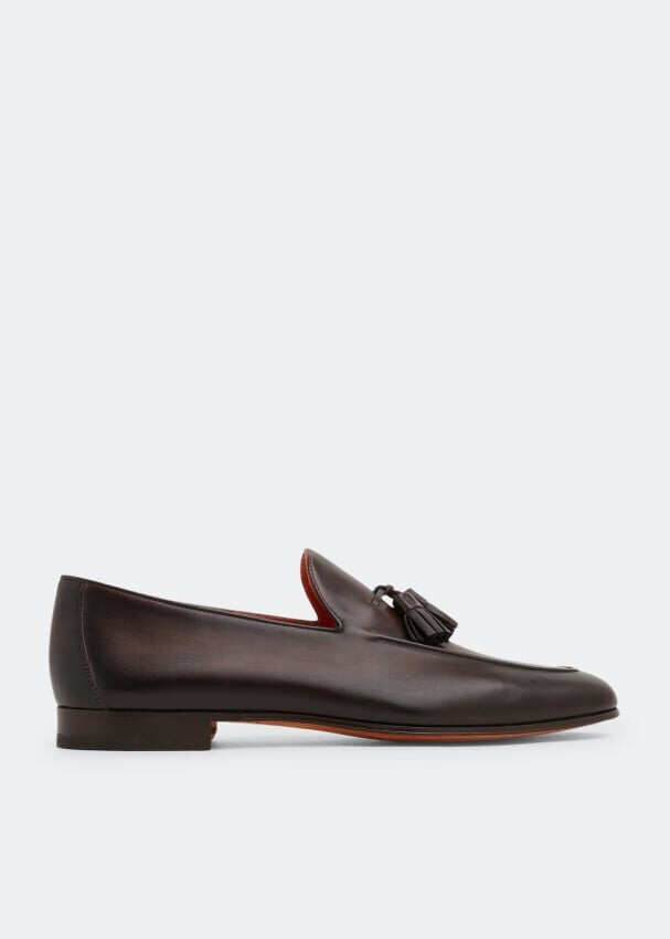 

Лоферы MAGNANNI Leather tassel loafers, коричневый