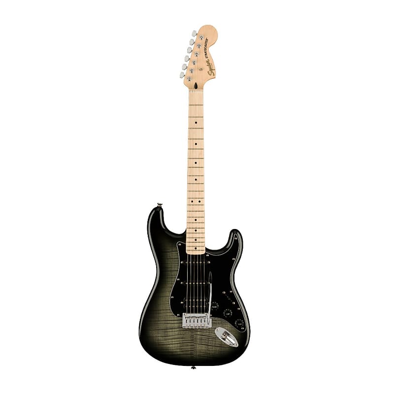 Гитара Fender Affinity Series Stratocaster FMT HSS с кленовым С-образным грифом (кленовый гриф, черный взрыв) Fender Affinity Series Stratocaster FMT HSS Guitar (Black Burst)