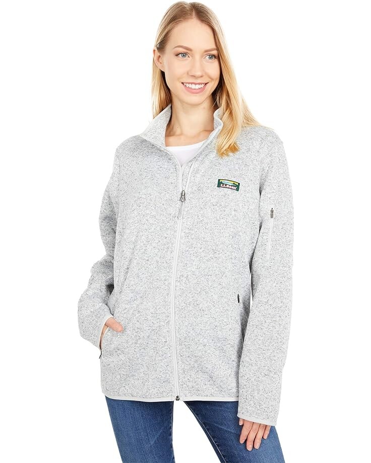 

Куртка L.L.Bean Sweater Fleece Full Zip, цвет Pewter