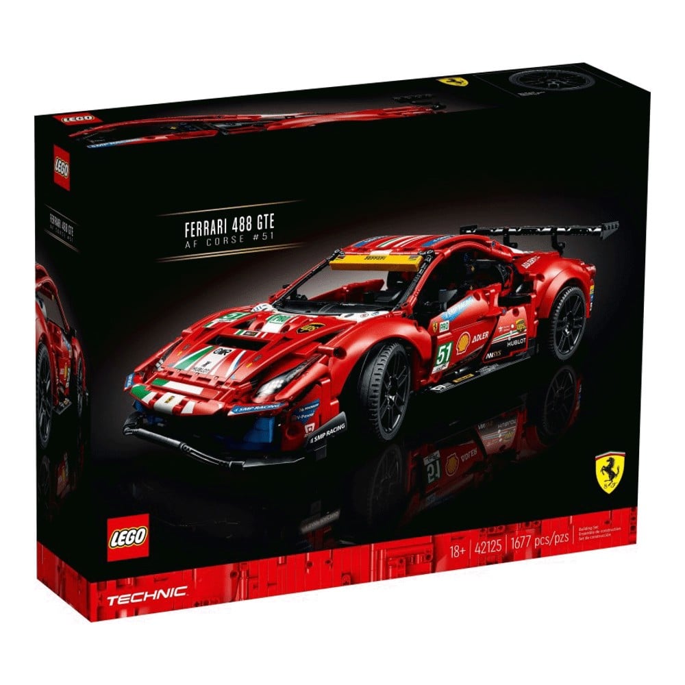 Конструктор LEGO Technic 42125 Феррари 488 GTE AF Corse 51 - фото