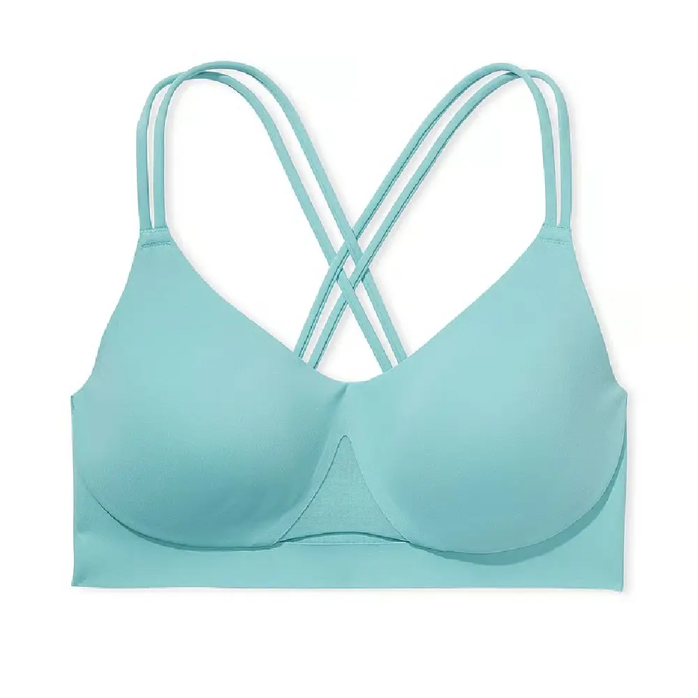 

Топ спортивный Victoria's Secret Elevate Strappy-Comfort Sports, голубой