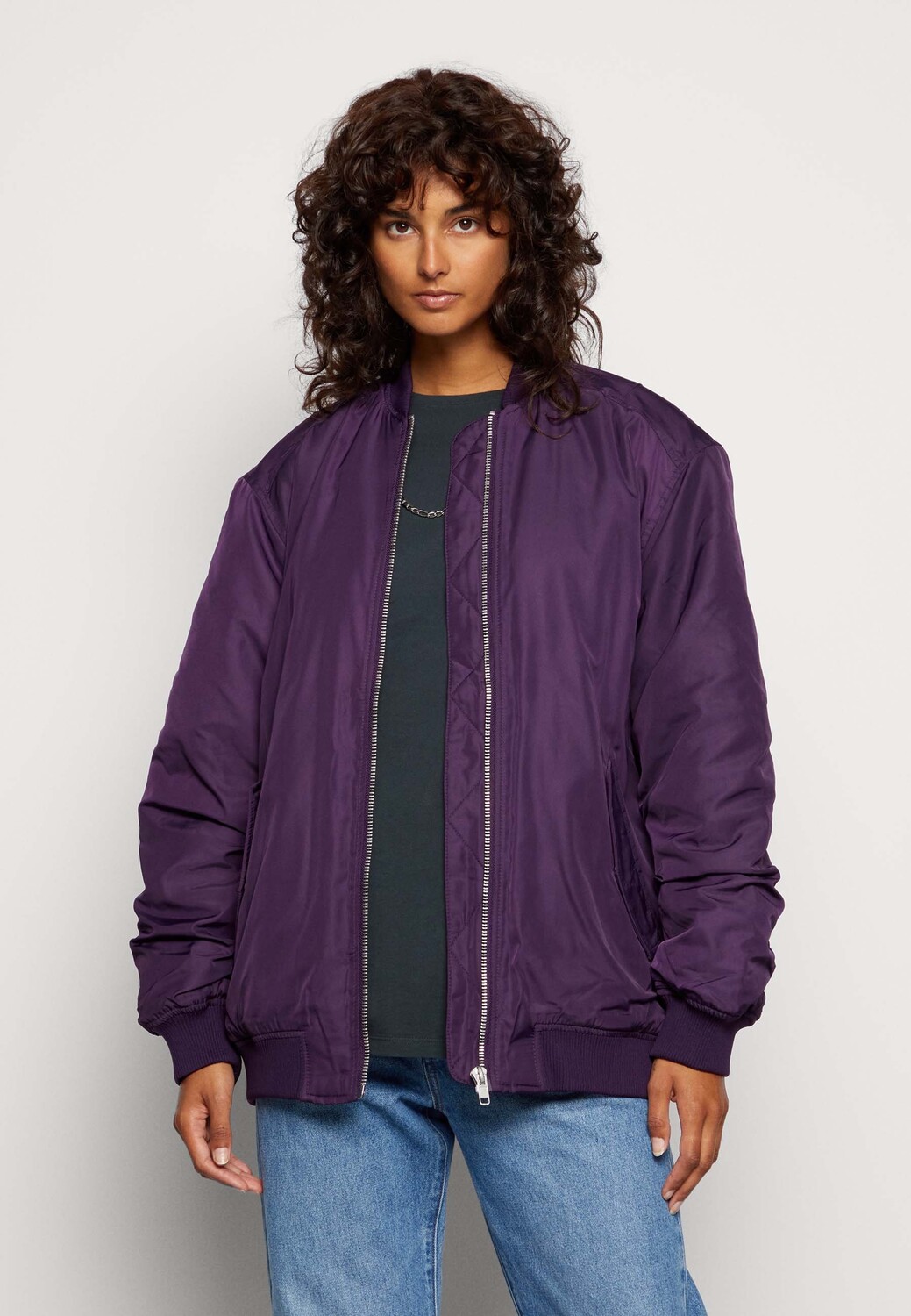 

Пальто короткое Monki, dark plum