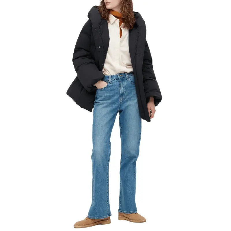 

Пуховик Uniqlo Powder feel down half, черный