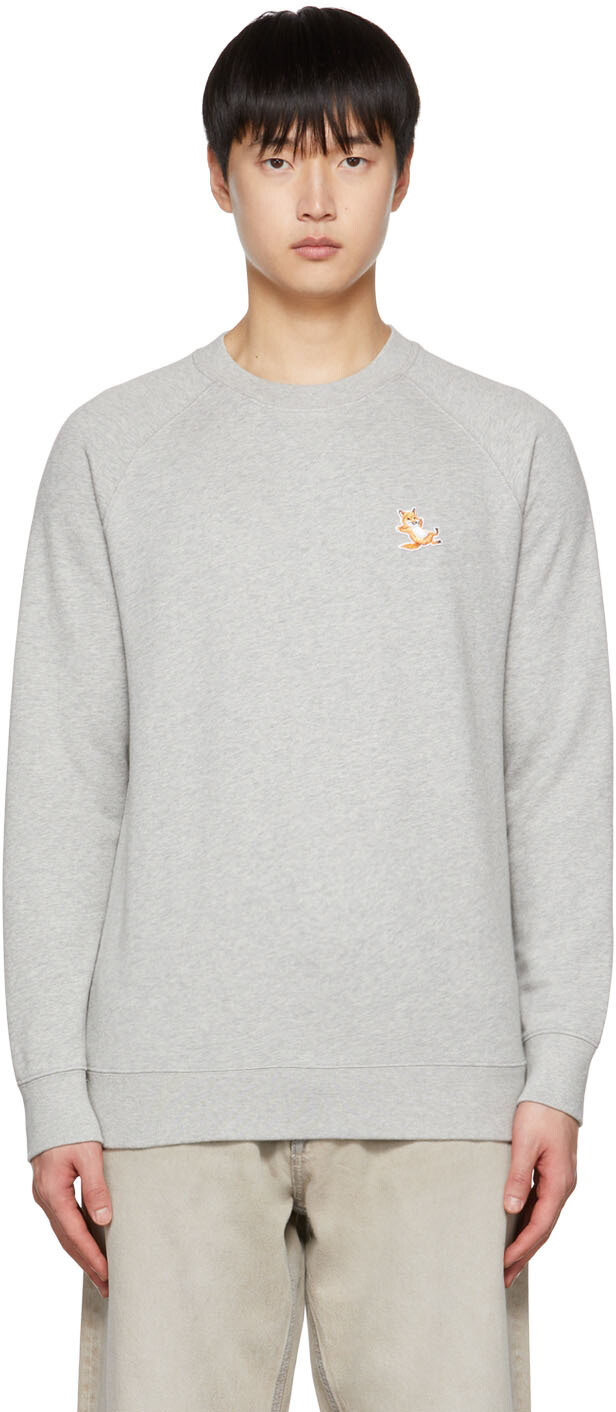 

Серый свитшот Chillax Fox Maison Kitsuné