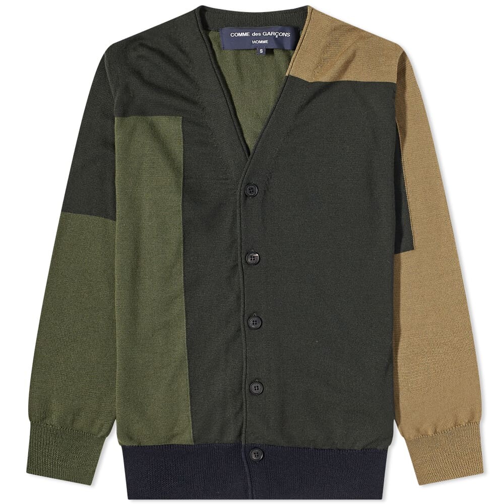 

Джемпер Comme des Garçons Homme Mixed Panel Cardigan, Серый