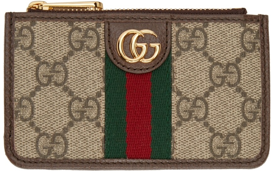 

Бежевая визитница Ophidia Gucci