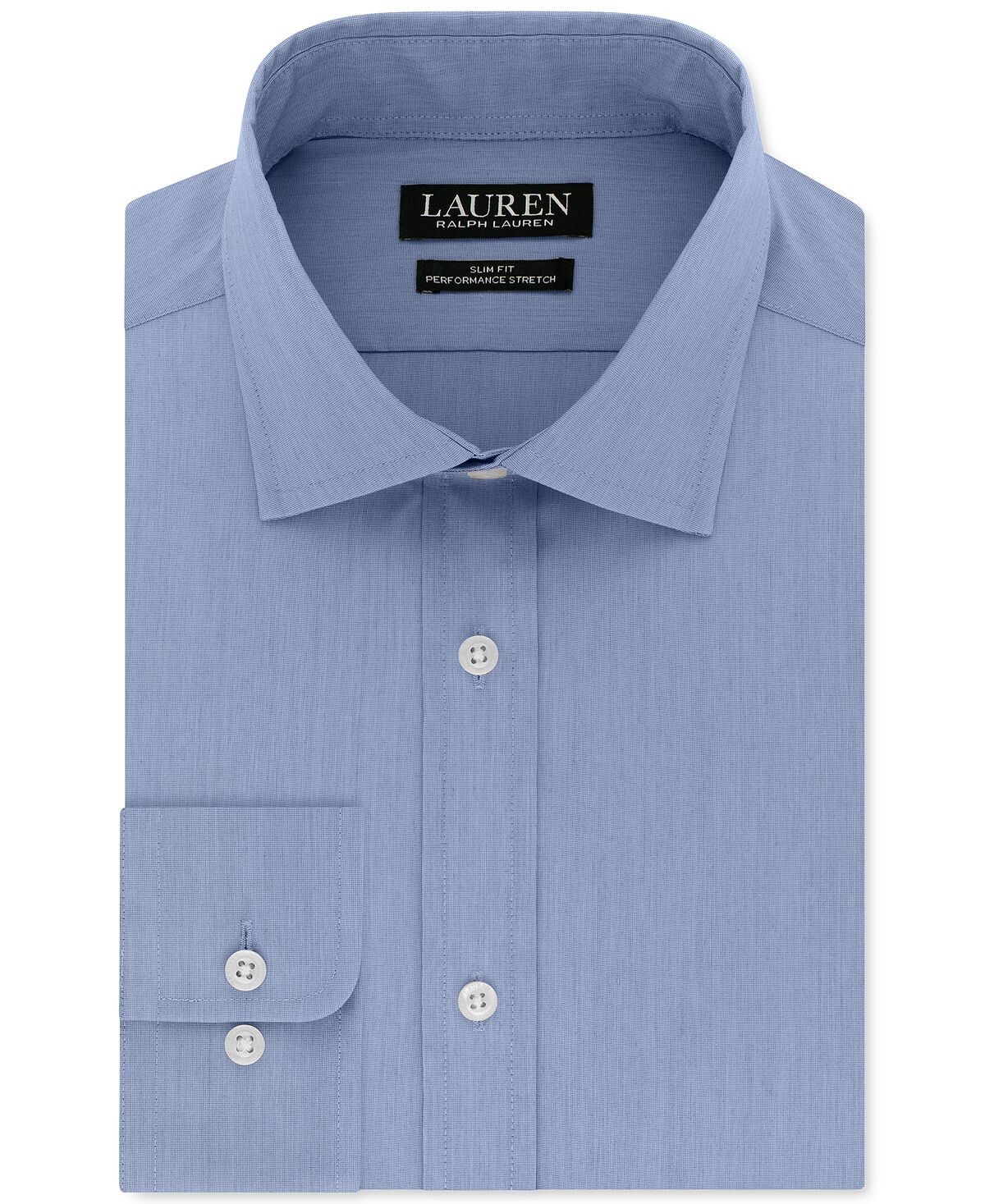 

Мужская классическая рубашка ultraflex stretch slim fit Lauren Ralph Lauren, темно-синий