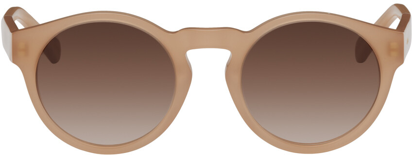 

Бежевые круглые солнцезащитные очки Chloé