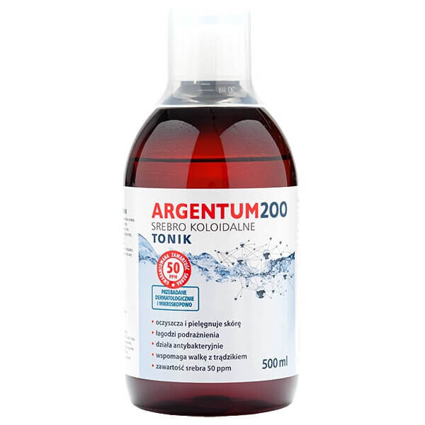 

Aura Herbals Тоник для лица Argentum 200 50PPM Коллоидное серебро 500мл