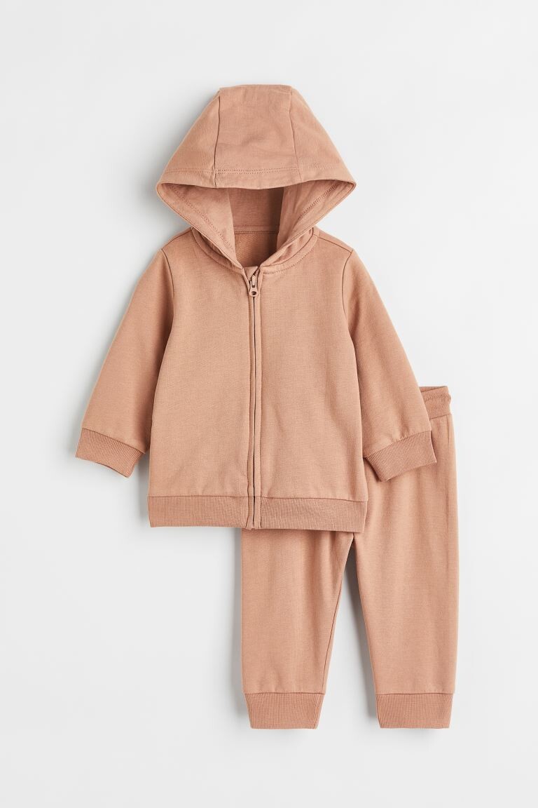 

Спортивный костюм из 2 предметов H&M, пудровый бежевый