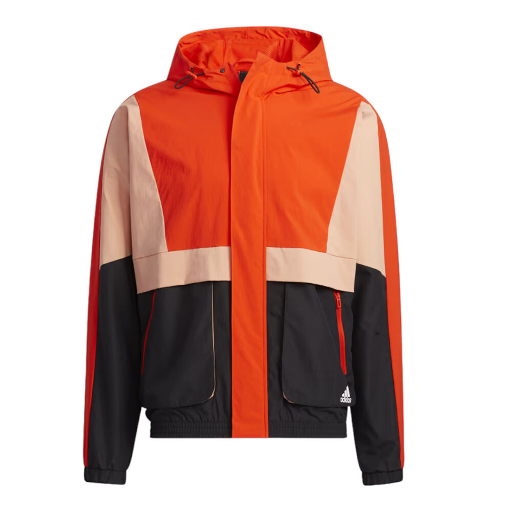 

Куртка Adidas Sportswear Street Woven Pocket, оранжевый/черный