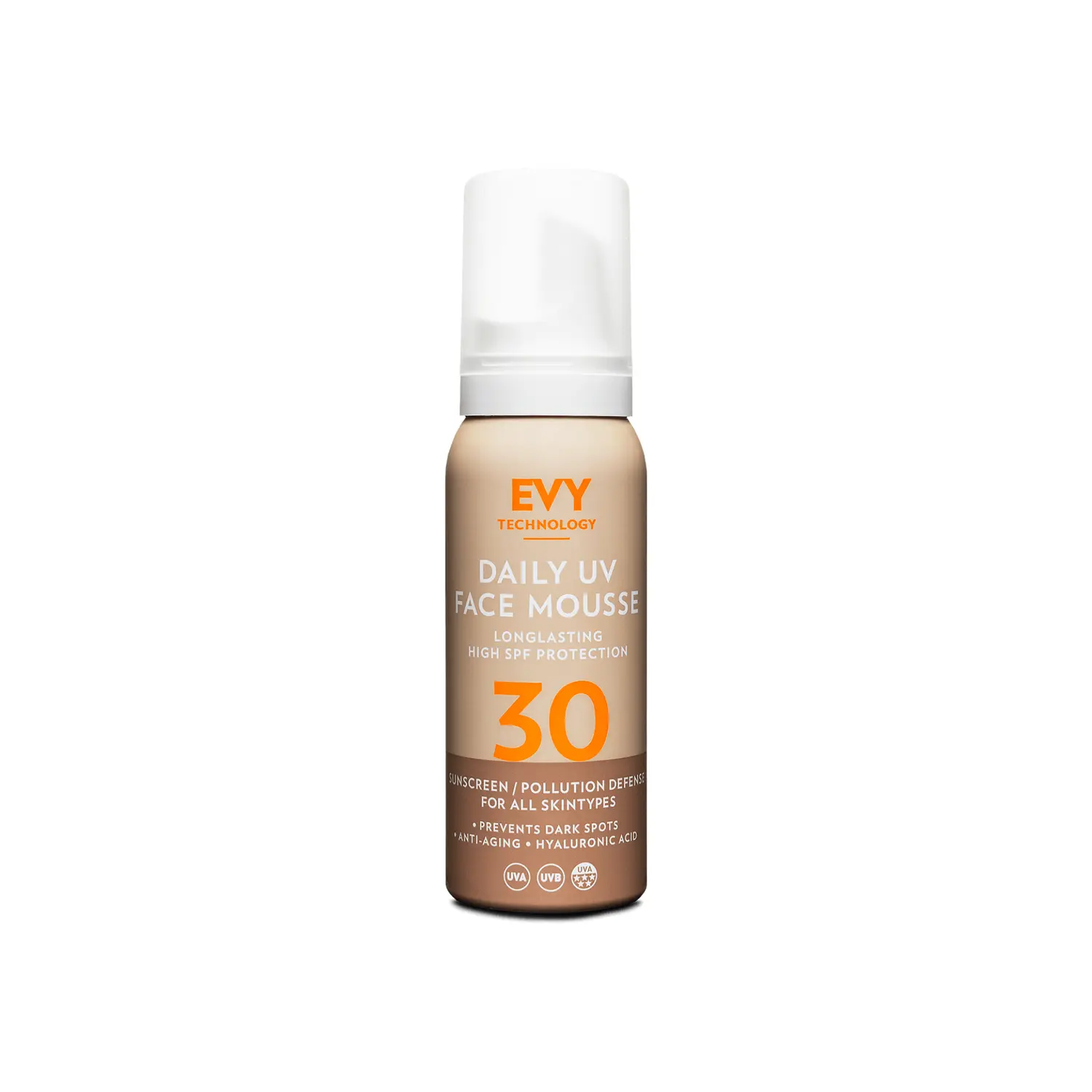 

EVY Technology Daily UV Face Mousse солнцезащитный мусс для лица SPF 30, 75 мл