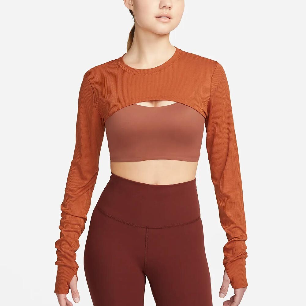 

Топ Nike Yoga Suite women's, коричневый