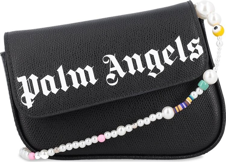 

Сумка Palm Angels Crash Beaded Crossbody Bag Black/White, черный