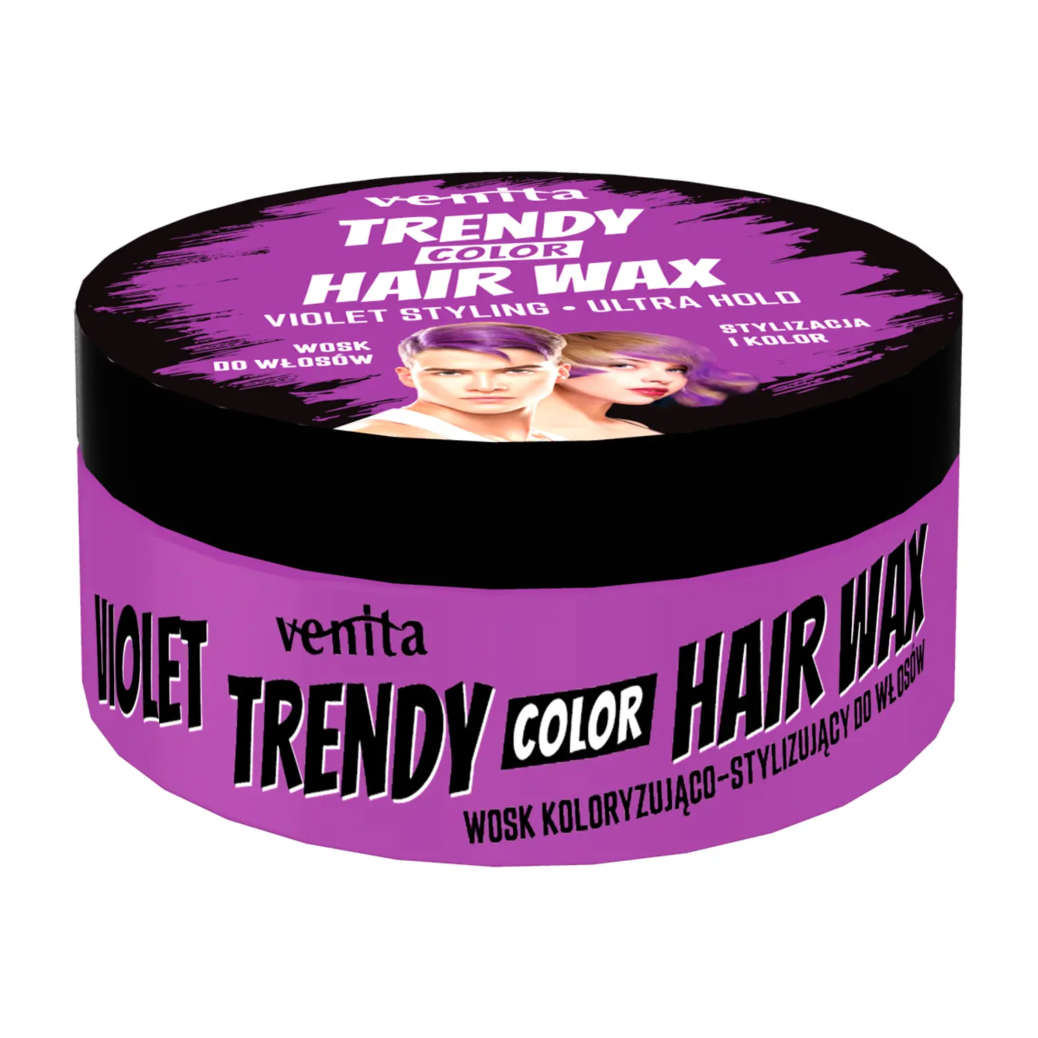 

Venita Trendy Color Hair Wax воск-краска для волос фиолетовый, 150 мл