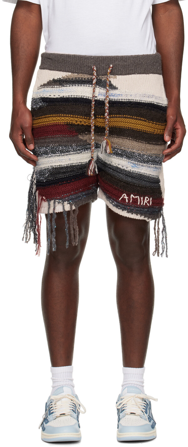 

Разноцветные шорты в полоску AMIRI