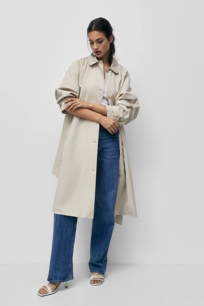

Тренч оверсайз Pull&Bear