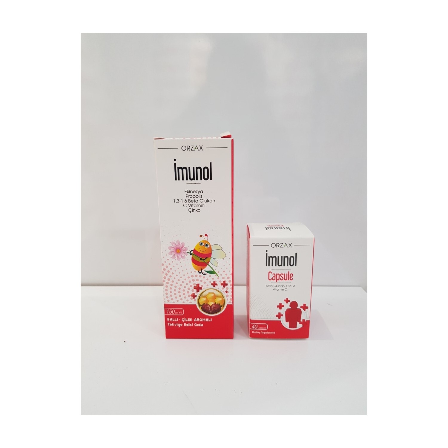 

Сироп Orzax Imunol, 150 мл + Добавка Orzax Imunol, 40 капсул