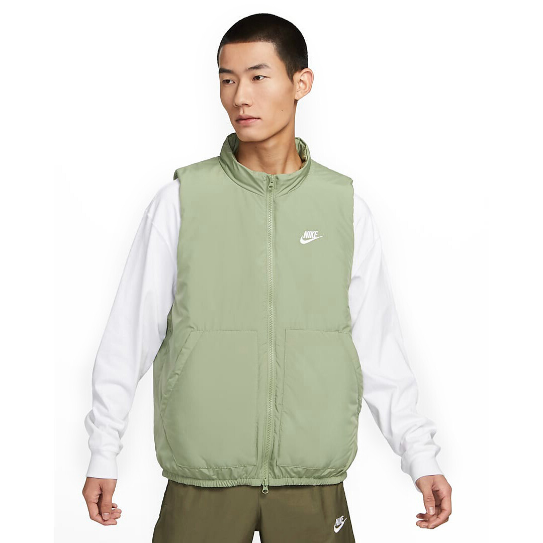 

Жилет Nike Therma-Fit Club Woven Thermal, светло-зеленый/белый
