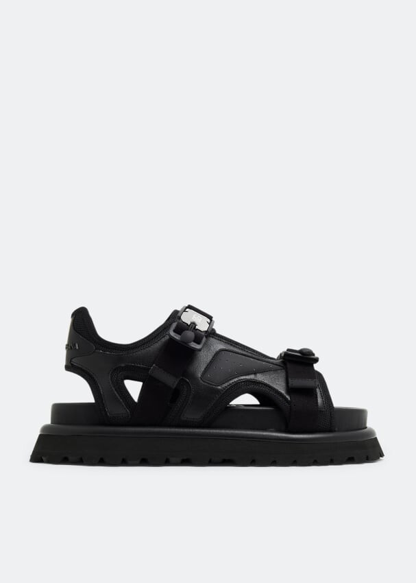 

Сандалии DOLCE&GABBANA Leather sandals, черный