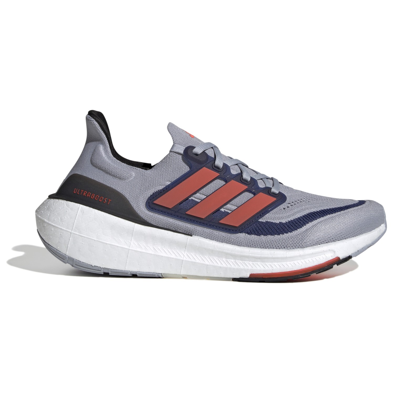 Беговая обувь Adidas Ultraboost Light, цвет Halo Silver/Solar Red/Dark Blue