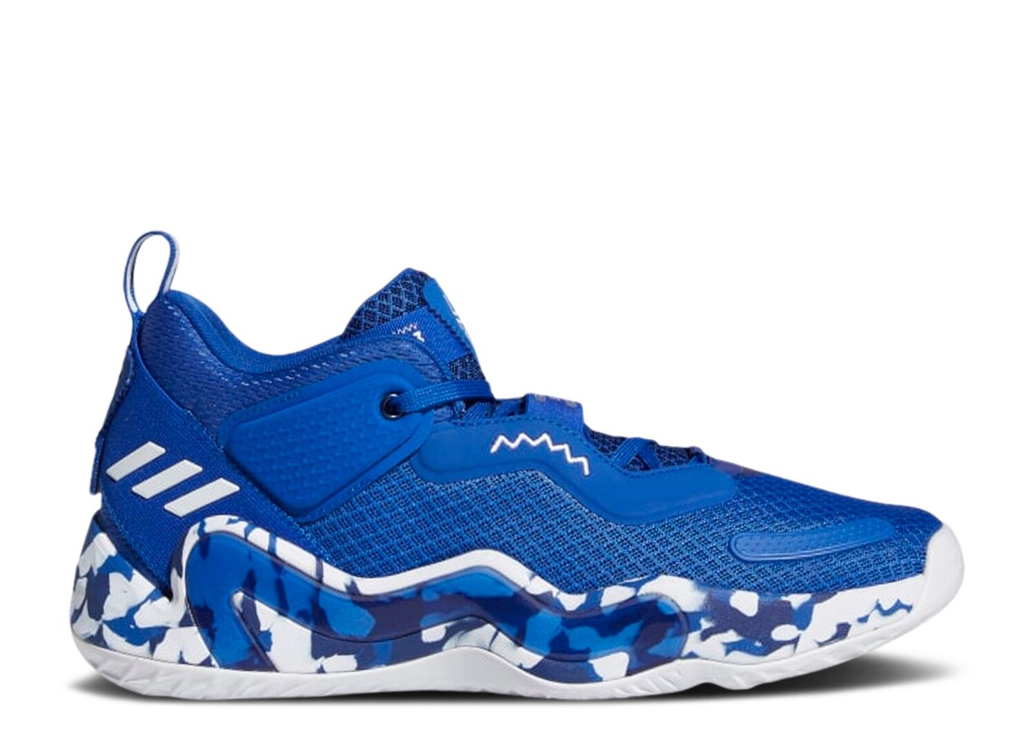 

Кроссовки adidas D.O.N. Issue #3 'Paint Smudge - Royal Blue', синий