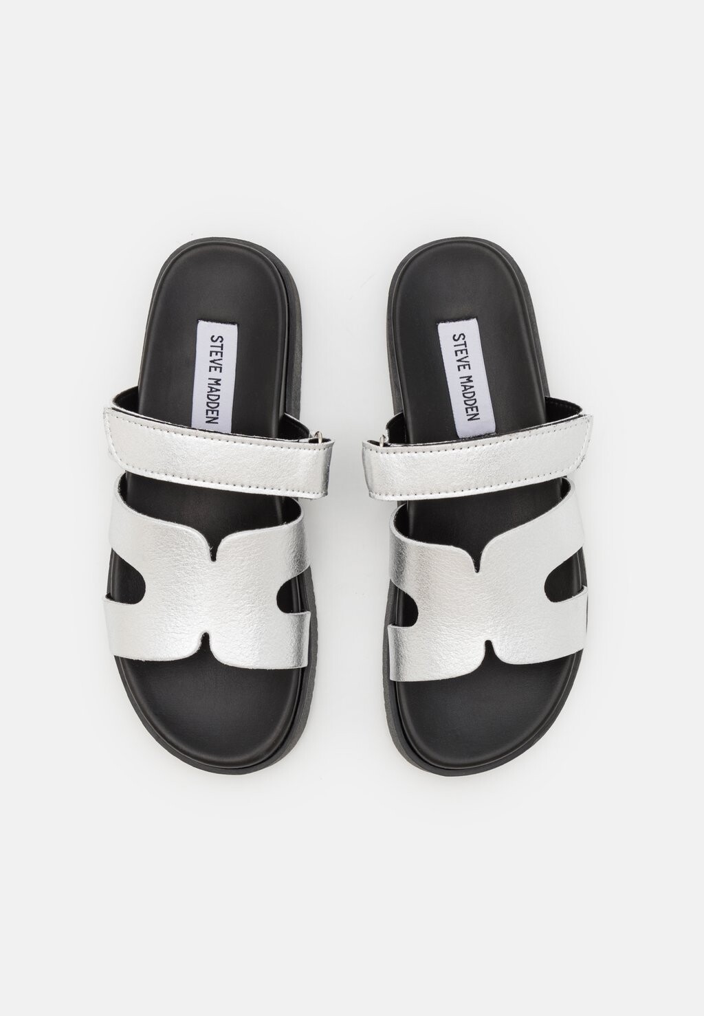 

Мюли MISSILE Steve Madden, серебристого цвета