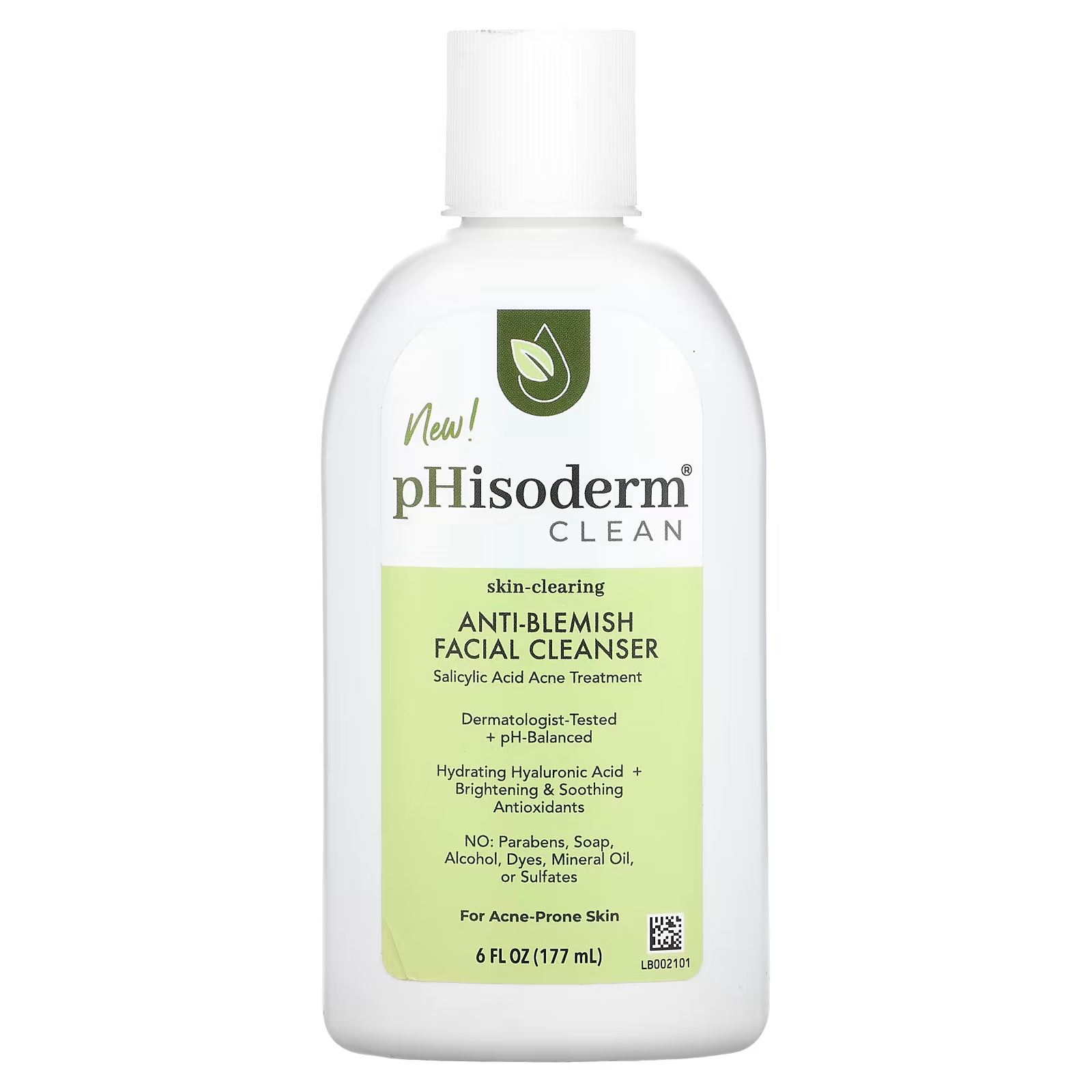 pHisoderm Clean Очищающее средство для лица против пятен для кожи, склонной к акне, 6 жидких унций (177 мл) phisoderm clean увлажняющий очищающий крем для сухой и комбинированной кожи 177 мл 6 жидк унций