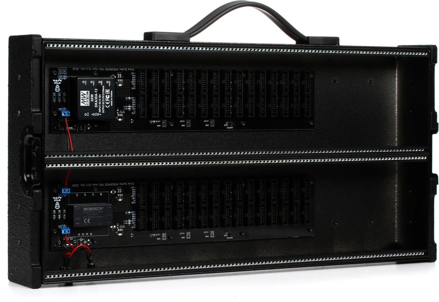 

Дорожный кейс Erica Synths, 2 x 104HP, еврорэковый кейс с блоком питания