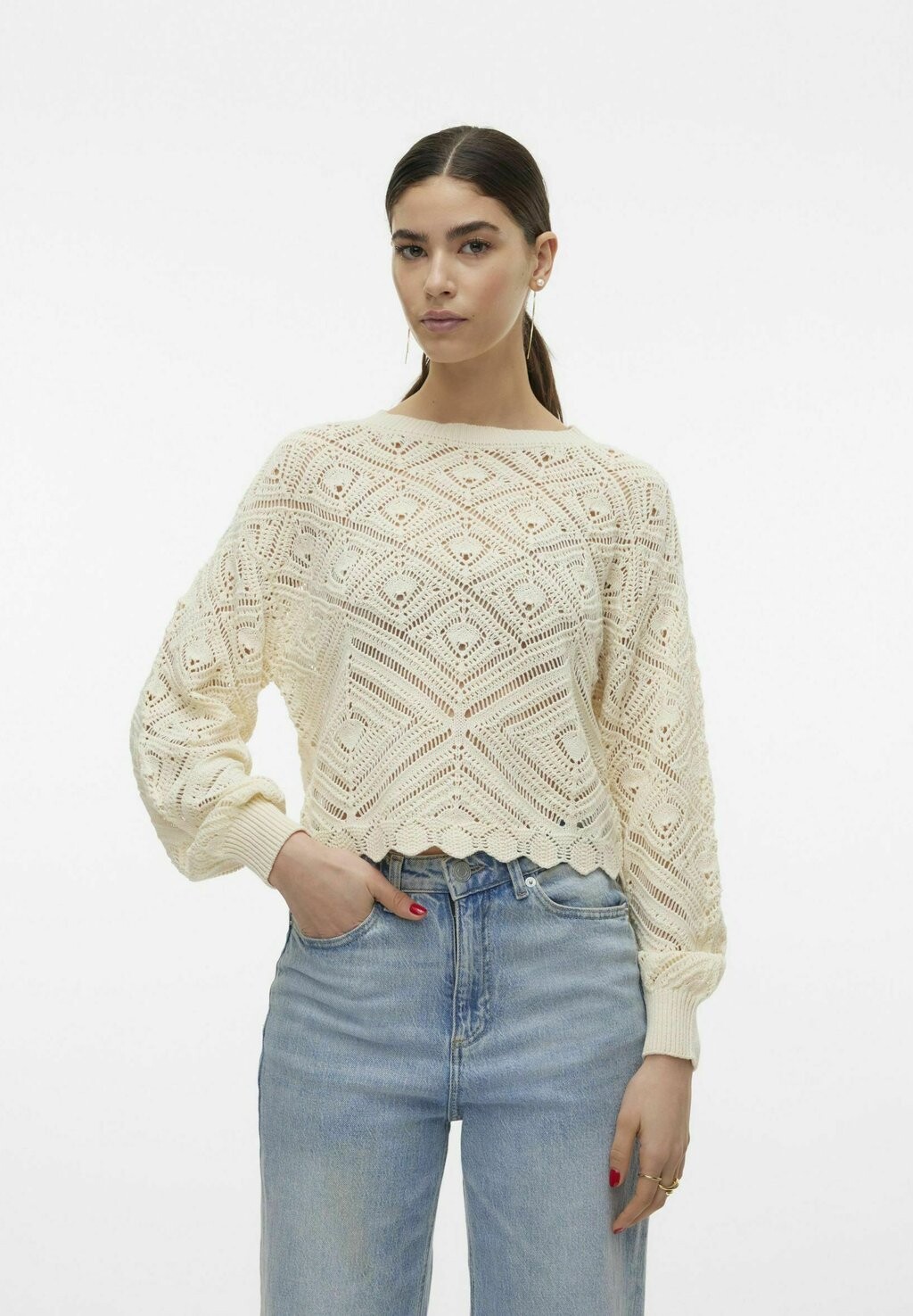

Свитер VMGRAPE Vero Moda, бежевый