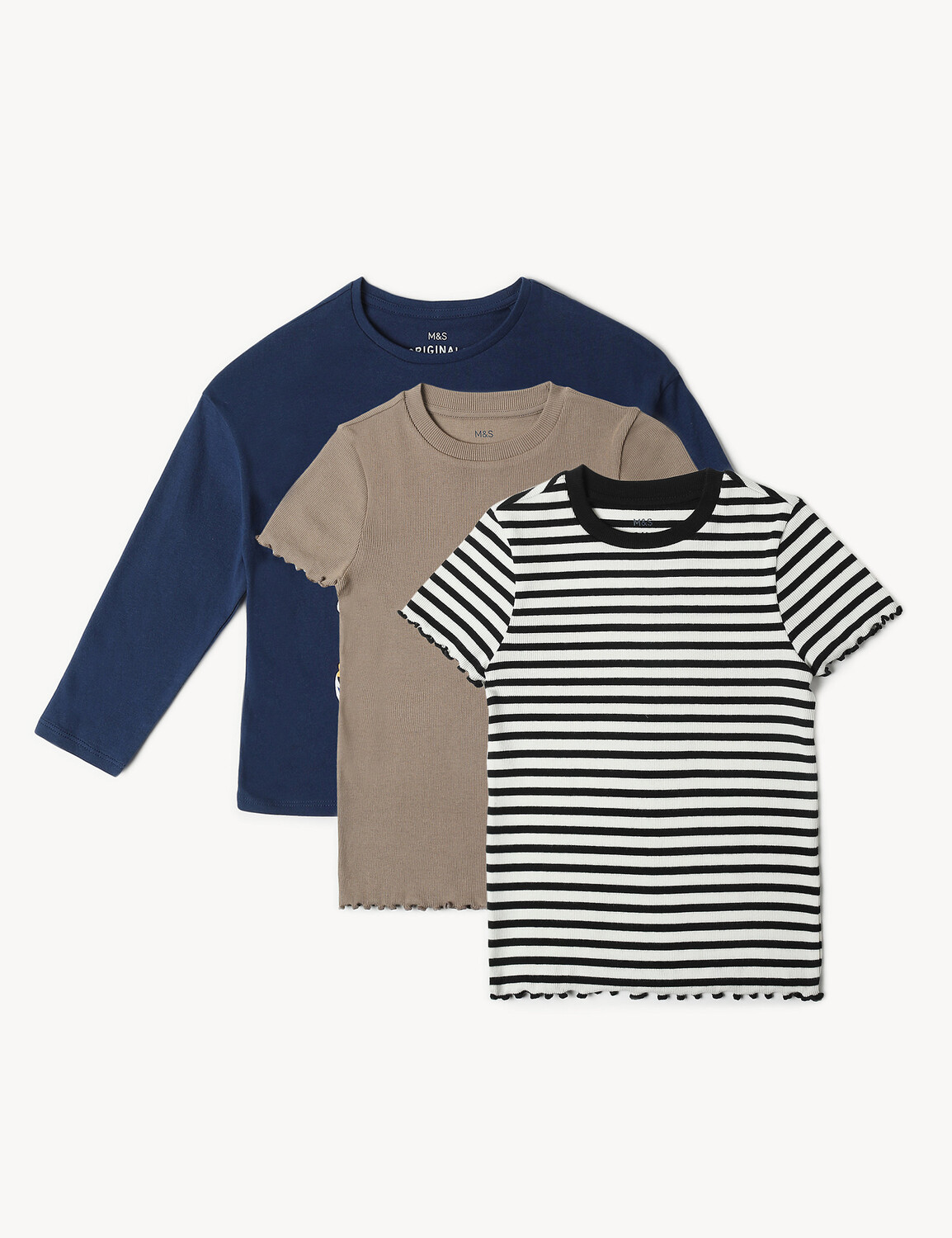 

Блестящий топ из чистого хлопка с принтом единорога (2–8 лет) Marks & Spencer, индиго