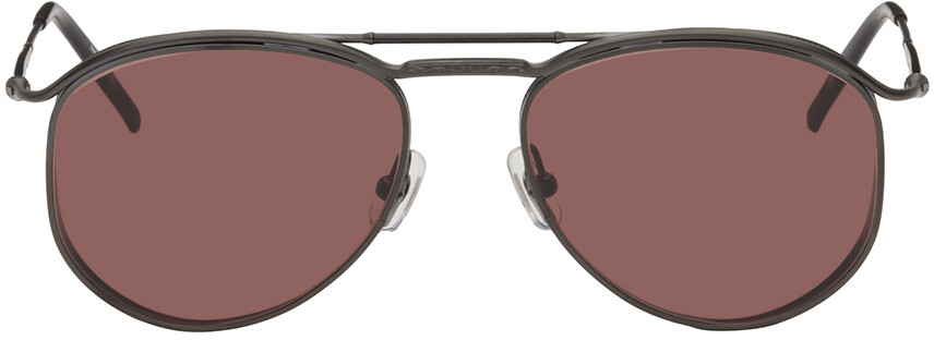 

Эксклюзивные черные солнцезащитные очки SSENSE M3122 Matsuda