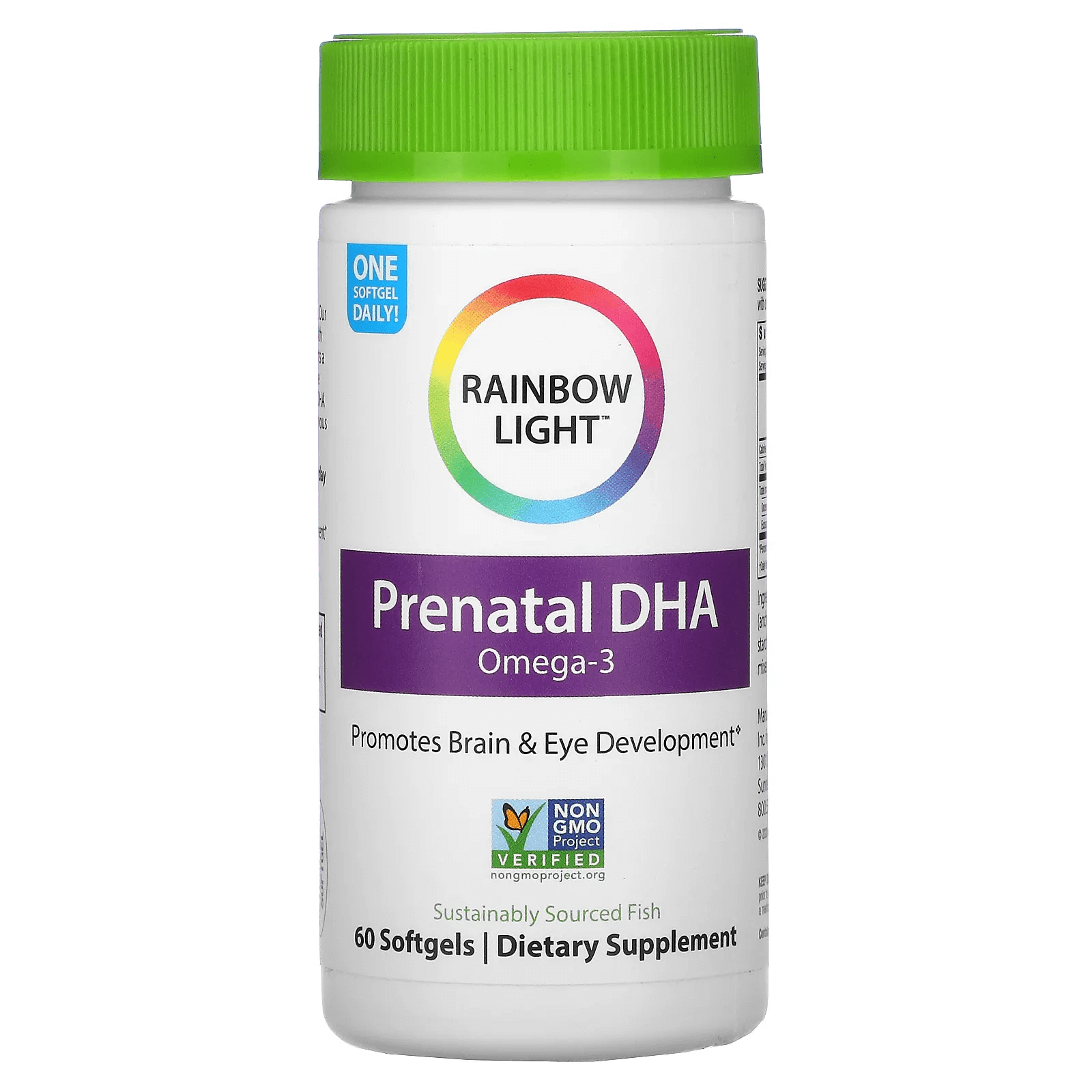 ГК для беременных, омега-3, 60 мягких таблеток, Rainbow Light