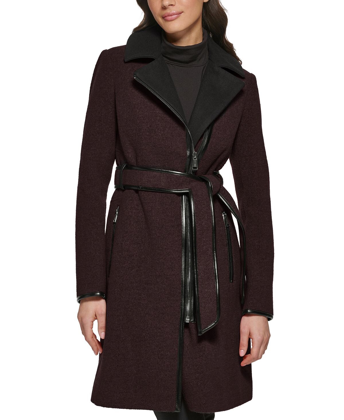 

Женское пальто с асимметричной молнией, созданное для macy's GUESS