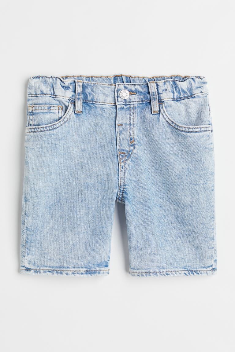 

Комфортные эластичные джинсовые шорты свободного кроя H&M