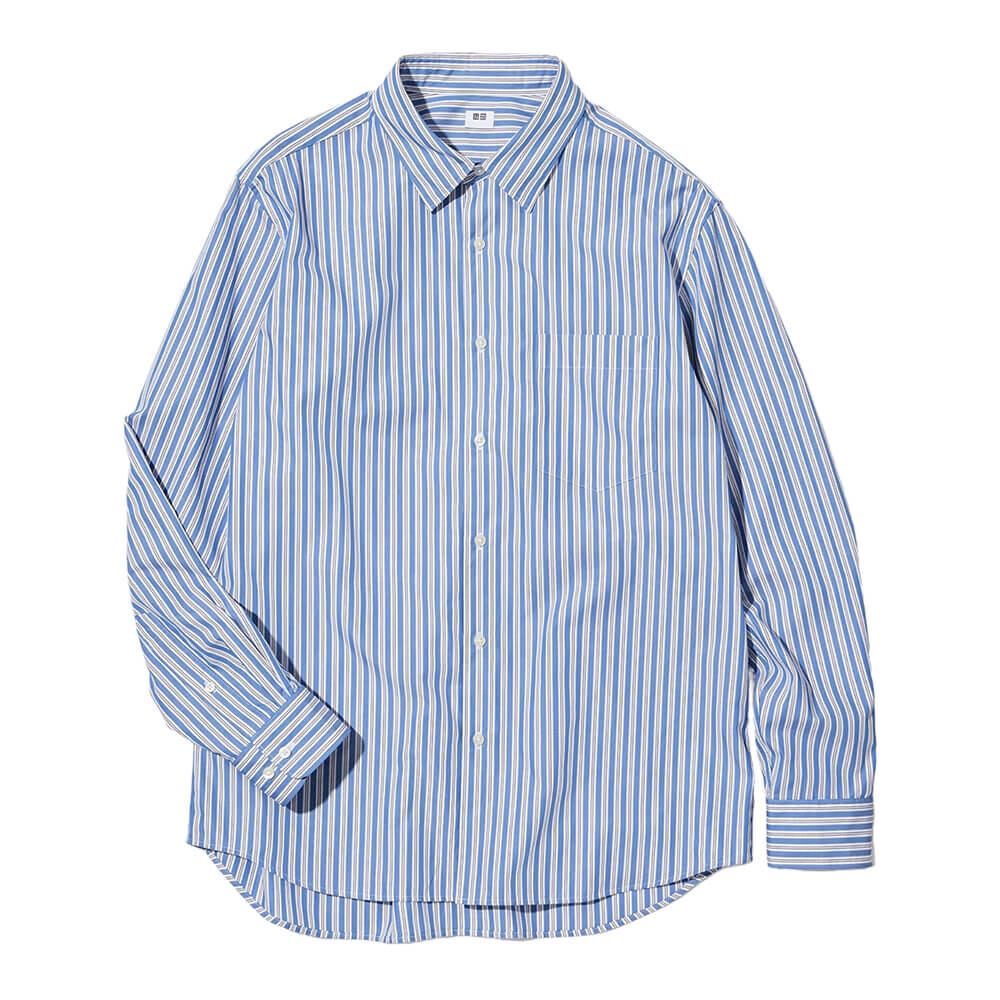 

Рубашка Uniqlo Extra Fine Cotton, синий