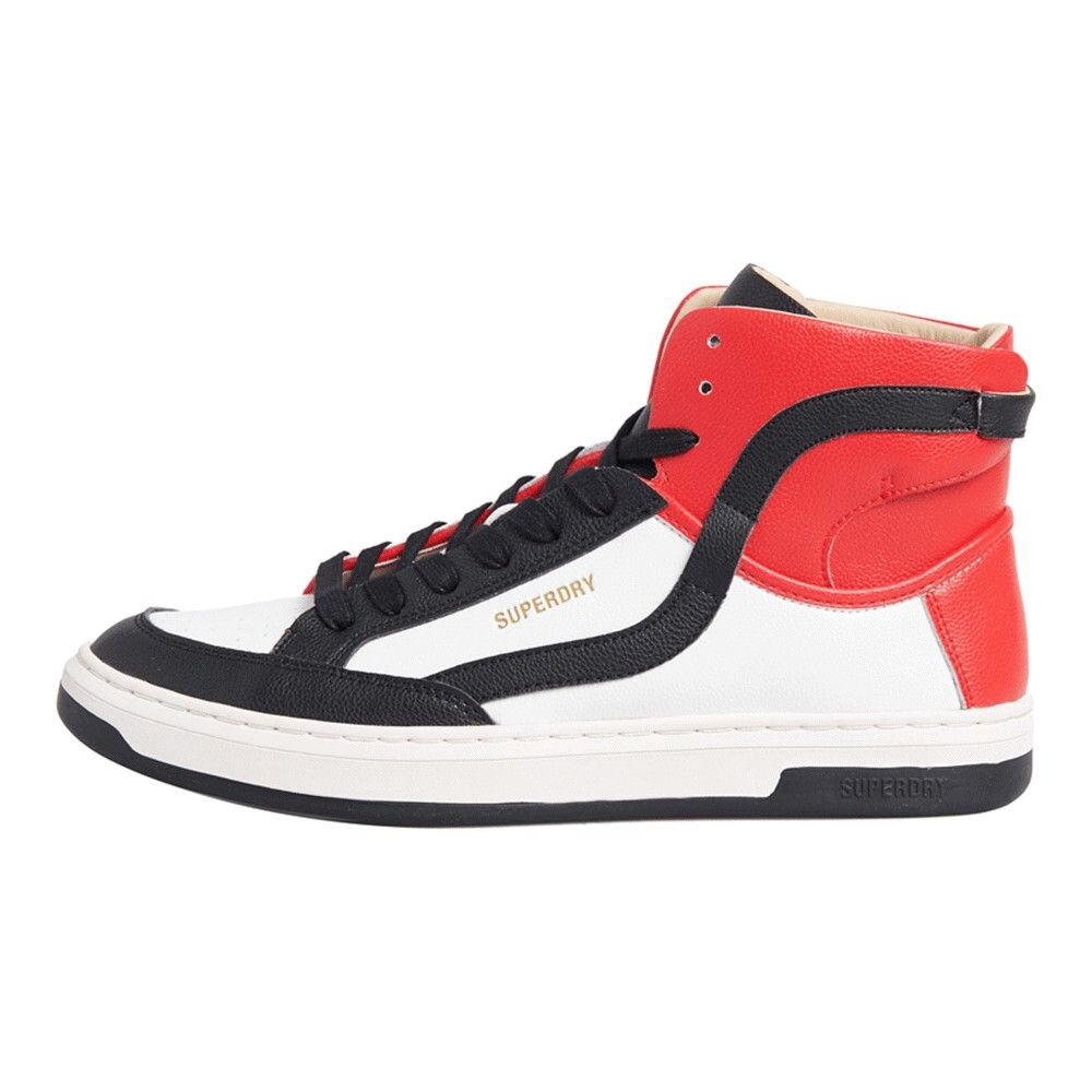 

Кроссовки Superdry Basket Lux, white/black/red