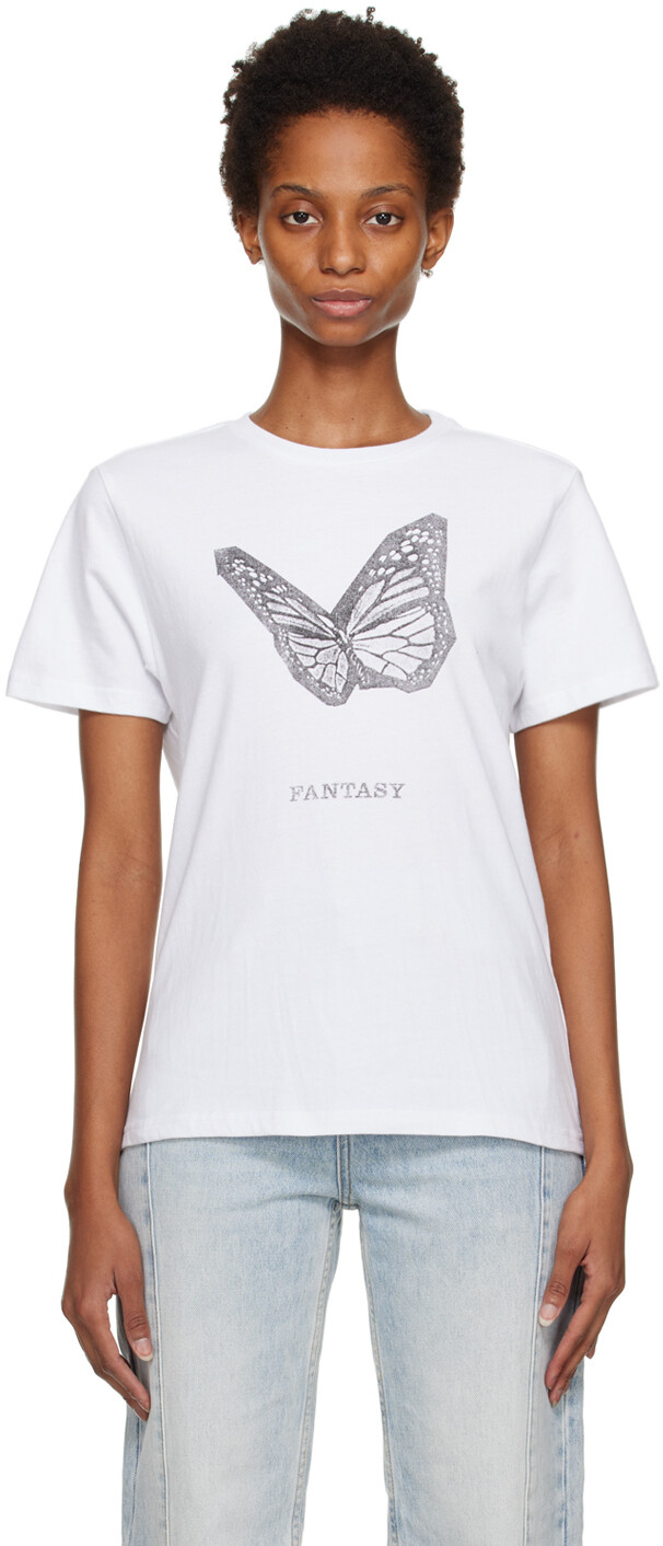 

Белая классическая футболка Fly Fantasy Ksubi