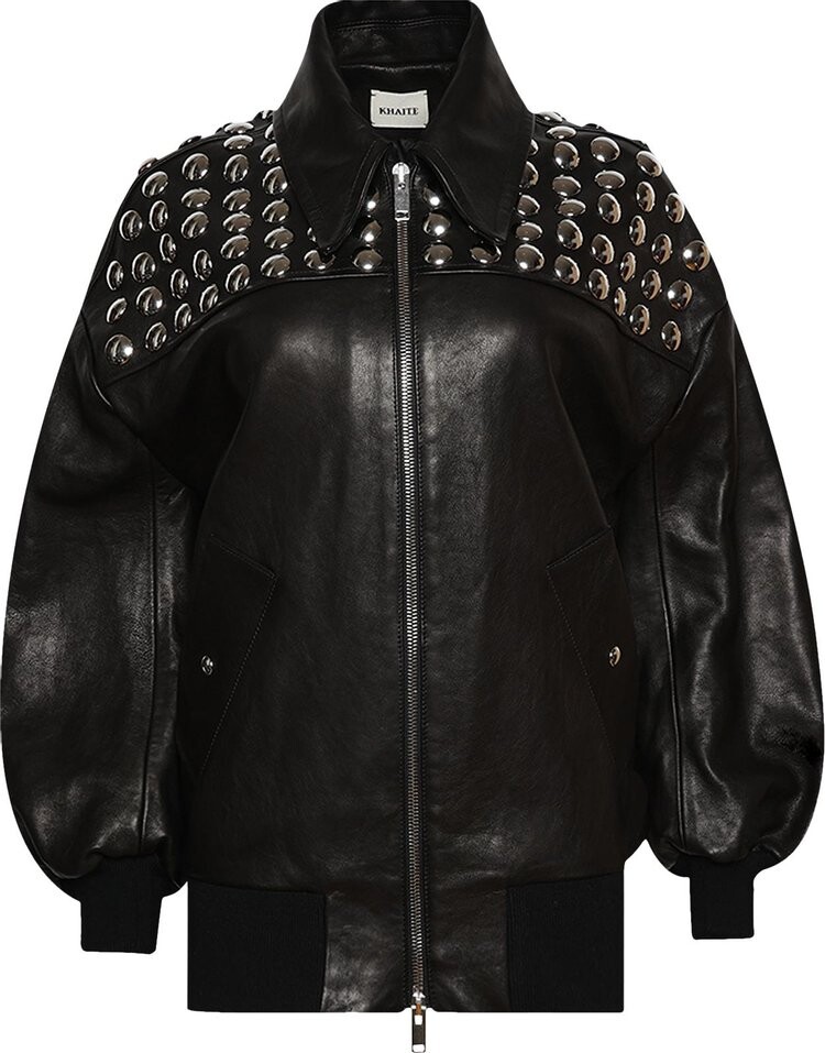 

Куртка Khaite Studded Ziggy Jacket Black, черный