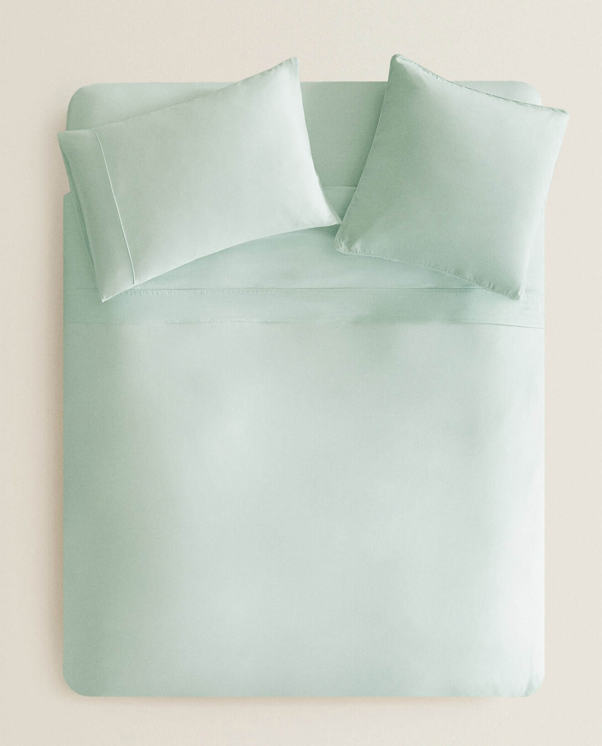 

Пододеяльник Zara Home 300 Thread Count Washed Sateen, светло-зеленый