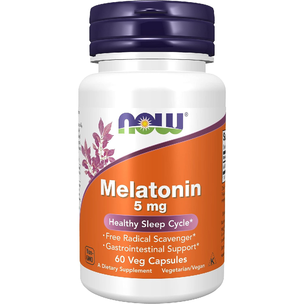 Мелатонин NOW Supplements 5 мг, 60 шт.