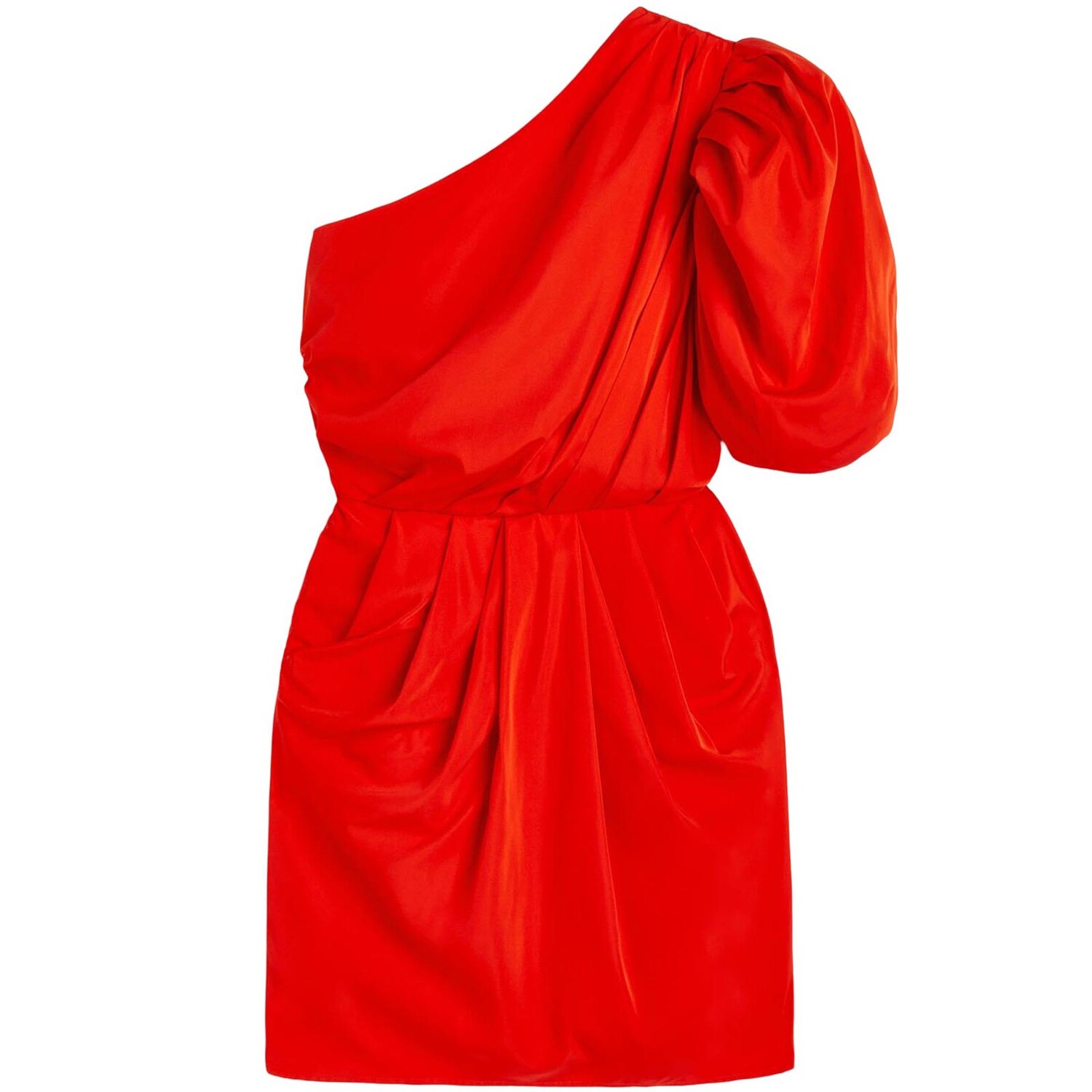 

Платье H&M Draped One-shoulder, красный