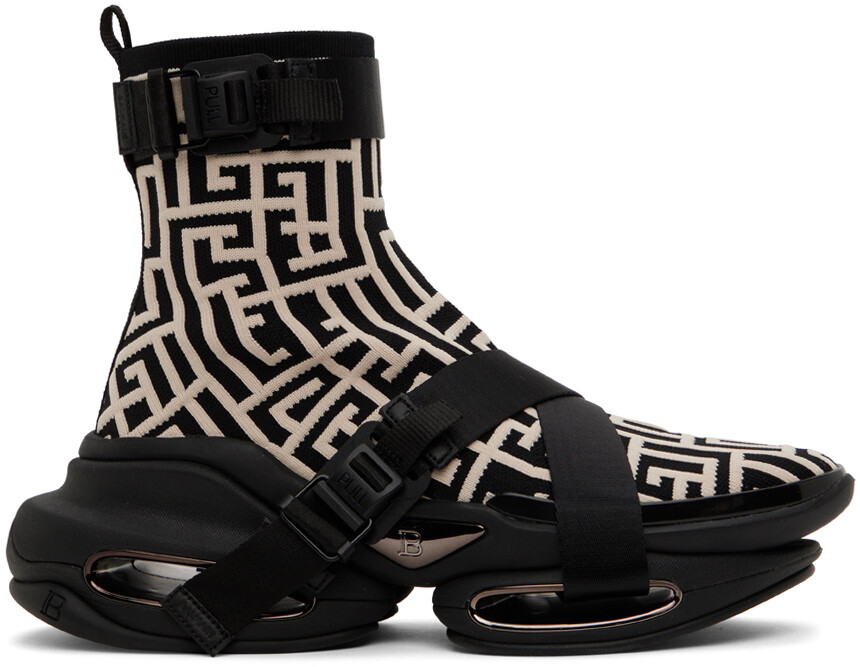 

Черно-белые высокие кеды B-Bold Balmain